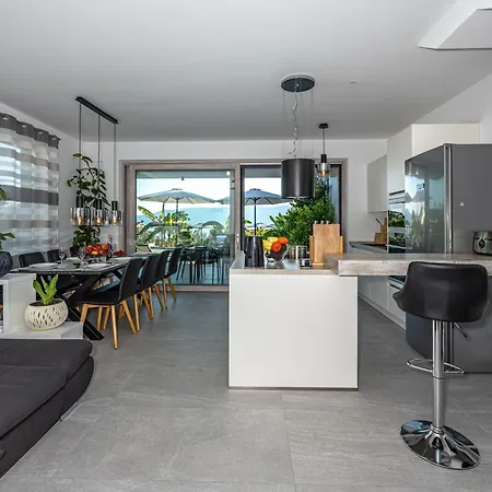 Luxury White Sails With A Multi Sport Court And Sea View